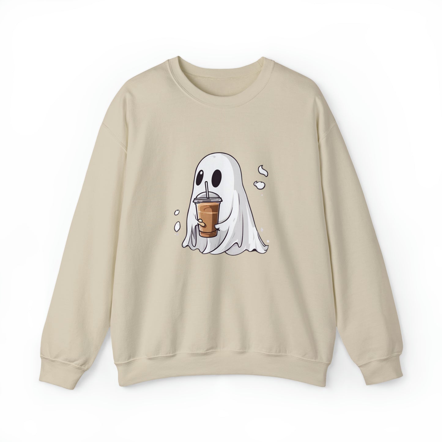 Ghost iced coffee sweatshirt