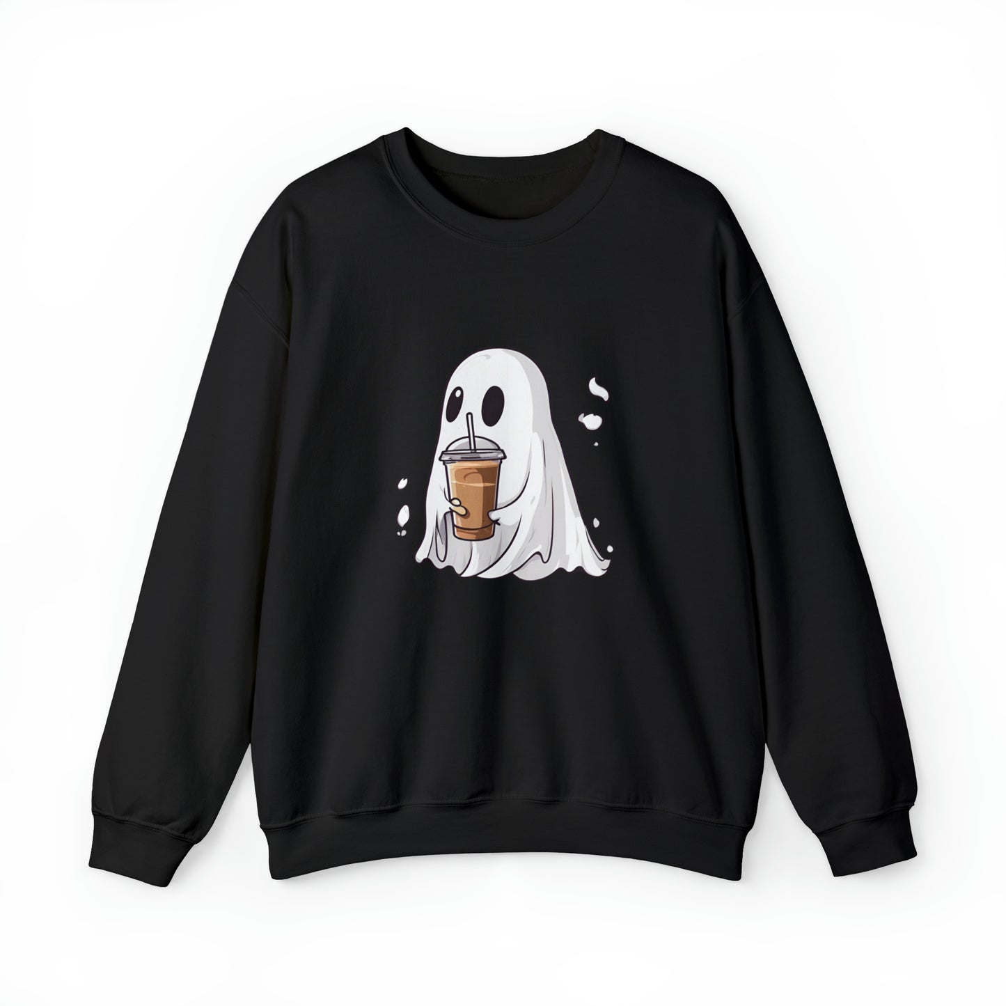 Ghost iced coffee sweatshirt